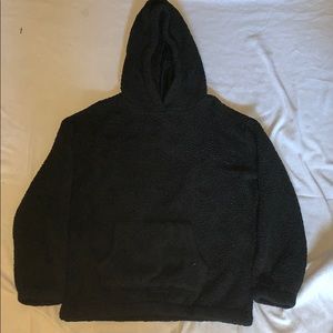 Black fuzzy sweatshirt